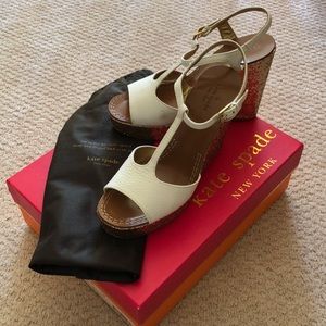 Kate Spade Glitter Wedges